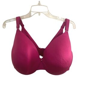 Cacique NWOT Womens Hot‎ Pink Lightly Lined Full Coverage Underwired Bra 40H